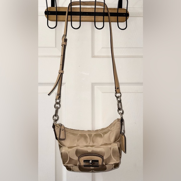 Coach Handbags - NWOT - Coach Kristin Signature Pleated Flap Crossbody Bag